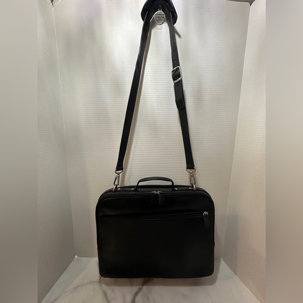 Levenger Black Leather Bag - Picture 4 of 7
